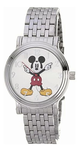 Disney Mickey Mouse Reloj Para Mujer, Metálico En Color En