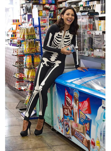 Disfraz Halloween Esqueleto Bodysuits Disfraz Esqueleto Sexy