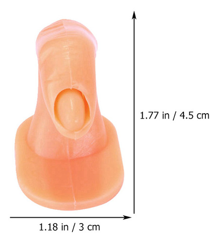 20 Unidades Para Entrenamiento De Uñas Con Dedos Postizos, M