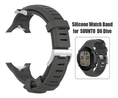 Hebilla De Correa De Muñeca De Silicona Para Suunto D6