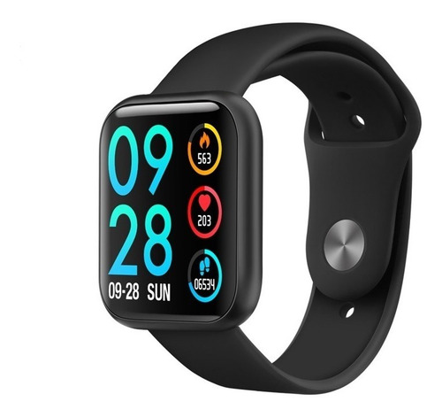 Imagem 3 de 9 de Relógio Inteligente P80 Smartwatch Preto C/ 2 Pulseiras