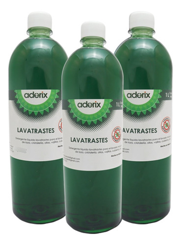 Lavatrastes Lima-limón 3 Pzas De 1 Lt