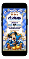 Comprar Invitación Digital Mickey Rey - Miranda Digital
