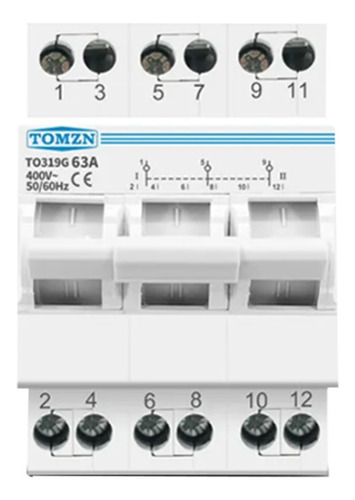 Transfer Manual Inversores Y Plantas Eléctricas 3 Polos 63a