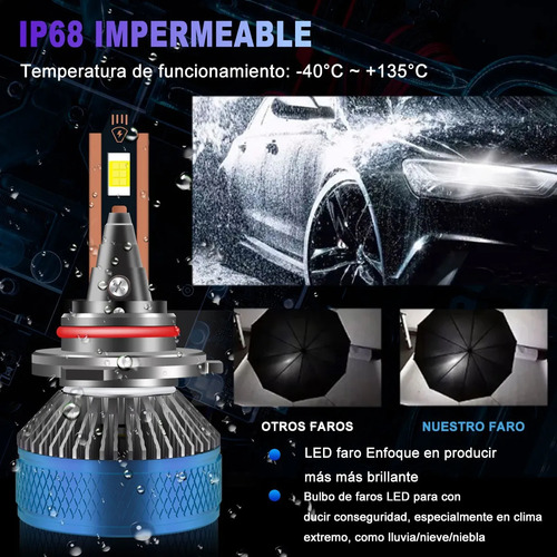 Para Mazda Kit De Faros Led 9005 H11 H8 De Haz Alto/bajo N Mazda 3 2010-2016