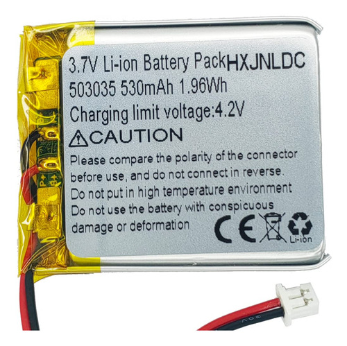 Hxjnldc Dc 3.7v 530mah 503035 Bateria De Repuesto De Polimer