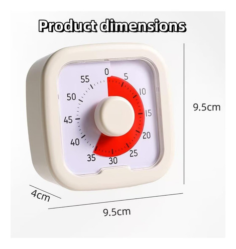 Temporizador Visual De 60 Minutos Para Niños Y Adultos, De