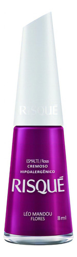 Esmalte de unhas com listras rosa cor 270 - Leo Mandaou Flores