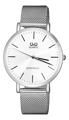 Reloj Q&q Qyq Qa20j001y  Elegante Acero + Estuche 