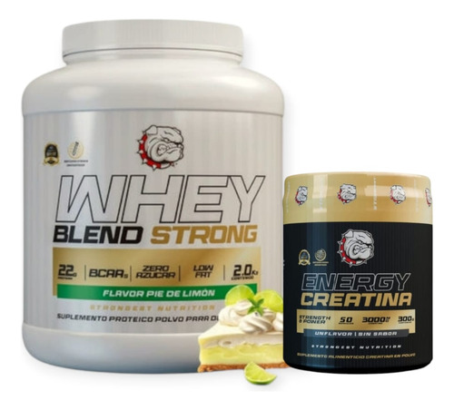 Pack Proteina Blend 2kg Pie Limon+ Creatina Energy-strongest