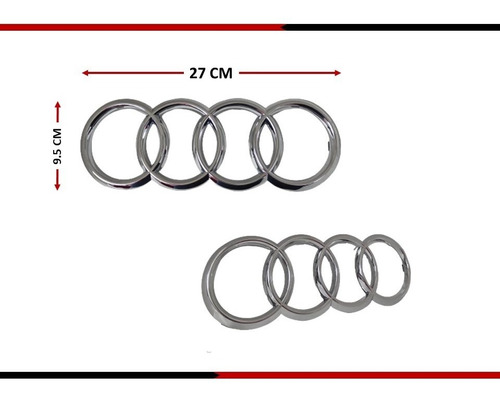 Emblema Para Parrilla Audi Compatible Con Varios Modelos