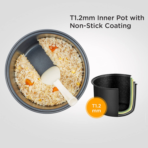 Arrocera Comfee' De 2,5 L, 10 Tazas, Sin Cocer, 5 L, 20 Taza