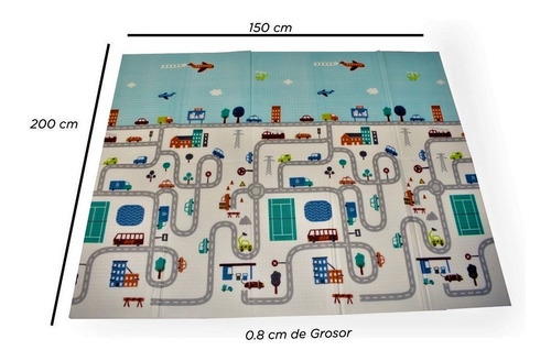 Imagen 3 de 8 de Alfombra Antigolpes Plegable 200x150 X10mm Espesor Ok Baby