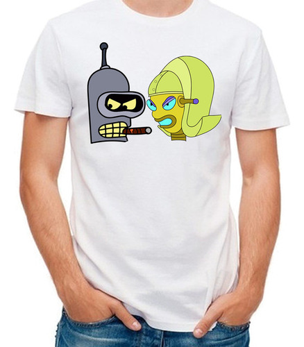 Camiseta T-shirt Robot Doblador Y Robotina R1