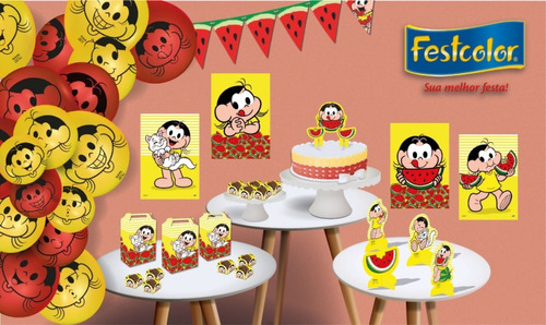 Festa Magali Melancia - Kit Decorativo Só Um Bolinho 