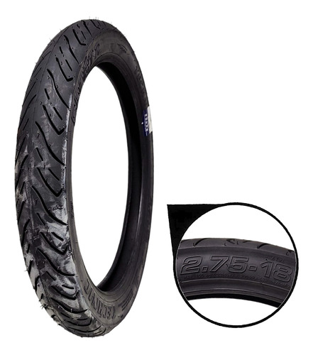 Pneu Tras Technic Sport R C/camara 42p 2.75-18 Start 125 150