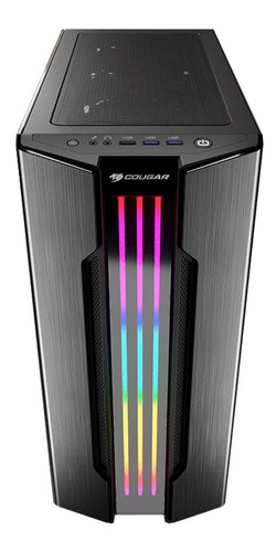Imagen 5 de 8 de Gabinete Gamer Cougar Gemini S Iron Gray Cistal Templado