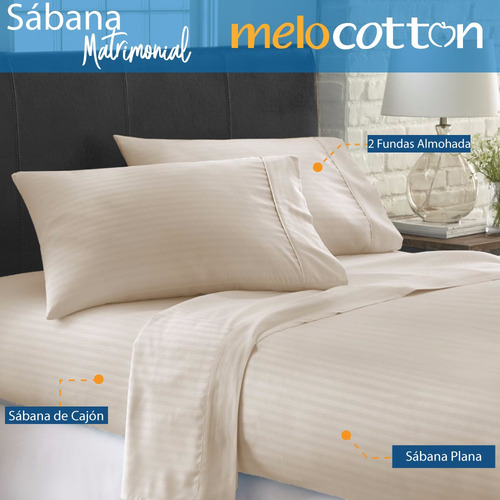 Imagen 3 de 9 de Sábana Matrimonial 1800 Hilos Microfibra Grabada Ultra Suave