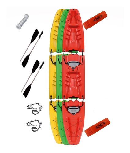 Sportkayaks Kayak Oahu Modular 2 Personas Remos  + Envio Gratis