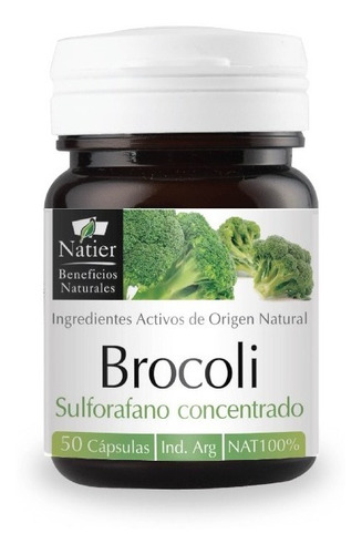 Cápsulas Brócoli Antimicrobiano Y Antiinflamat X 50 - Natier