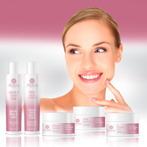 Kit Limpeza De Pele Completo Jbeauty 5 Itens Alto Rendimento