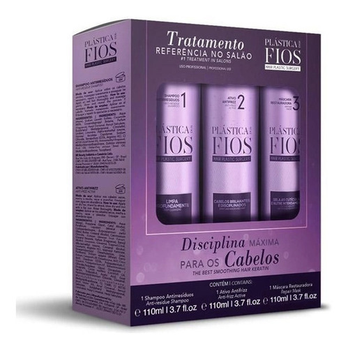 Kit Cadiveu Plástica Dos Fios 3 X 110ml Pronta Entrega