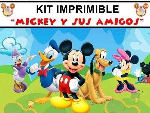 Kit Imprimible   Fiesta De Mickey Y Sus Amigos