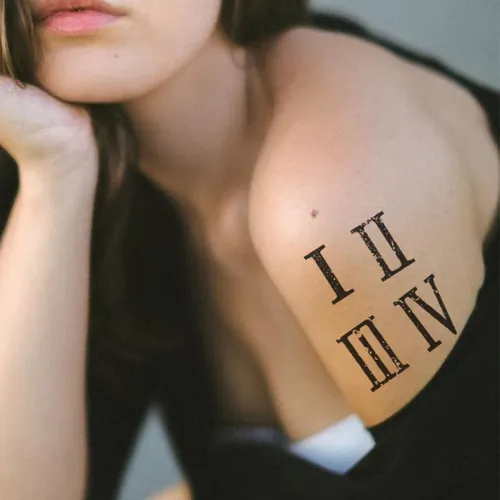 Dopetattoo Números Romanos Números De Tatuajes Temporales -