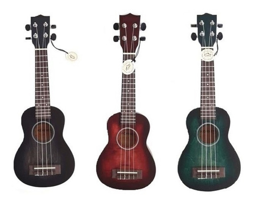 Ukelele Soprano Diseño Raspado Korner Aquila C Funda Ukrr