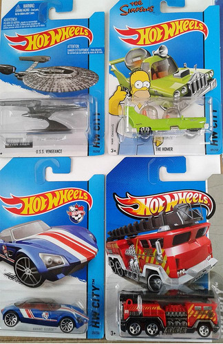 Pack Hot Wheels Uss Vengeance/ The Homer / Avant G / 5 Alarm