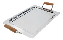 Comprar Bandeja Servir Mesa Desayuno Decorativa Acero Inoxidable 41c