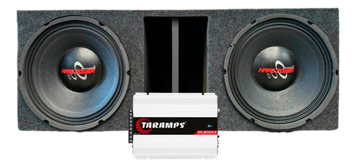 Caixa 2 Alto Falante Hp750 Hard Power 750w + Ds800x4 Taramps
