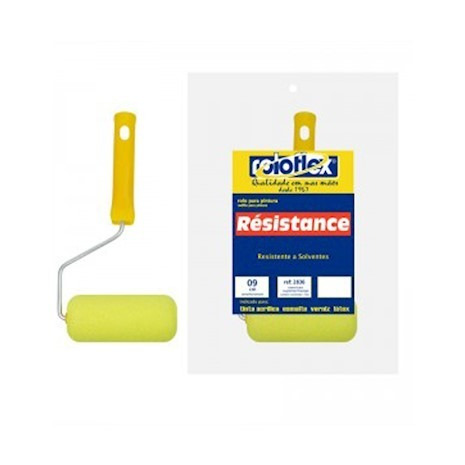 Rolo Resistence 9cm C/ Capa - Espuma Pol.roloflex - Kit C/6