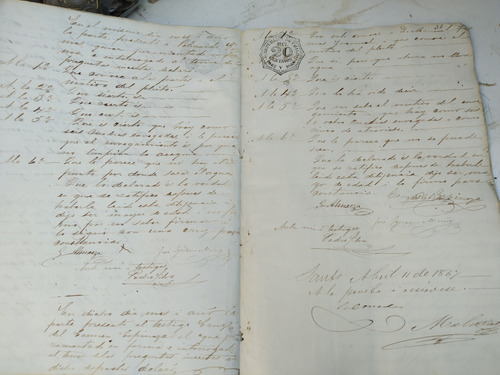 Documentos Antiguo 1865 Otros (Usado)