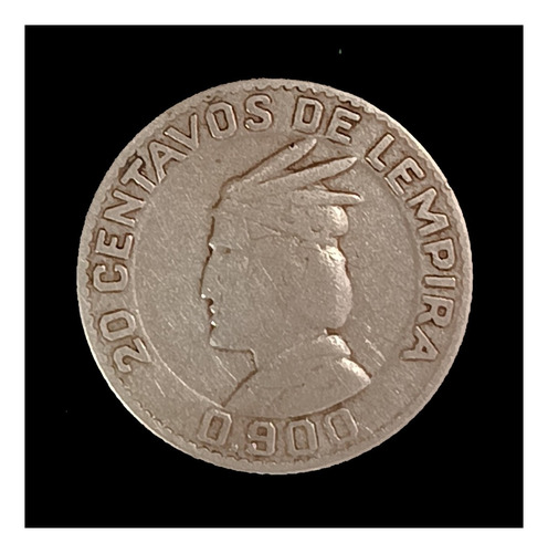 Honduras 20 Centavos 1951 Muy Bueno Plata Km 73
