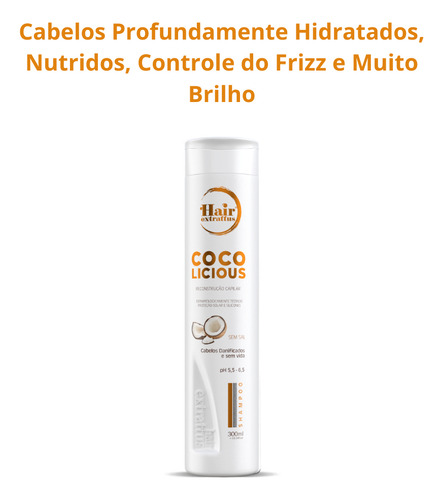 Shampoo Coco Licious 300ml Hair Extrattus