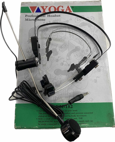 Yoga Microfone Headset Em182 Com Fio Novo Original