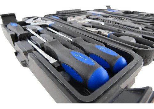 Juego Kit De Herramientas Kld Set 132 Piezas + Caja Plegable