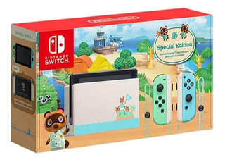 Consola Nintendo Switch Edición Animal Crossing 32gb Color Verde pastel/Azul pastel