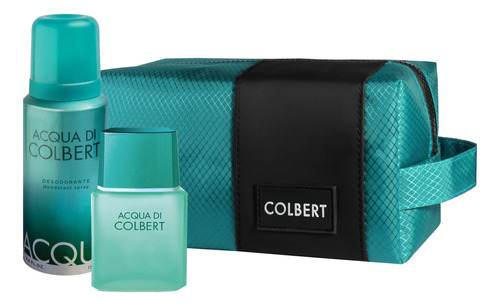 Perfume Hombre Acqua Di Colbert 60ml + Desodorante + Bolso Necessaire 