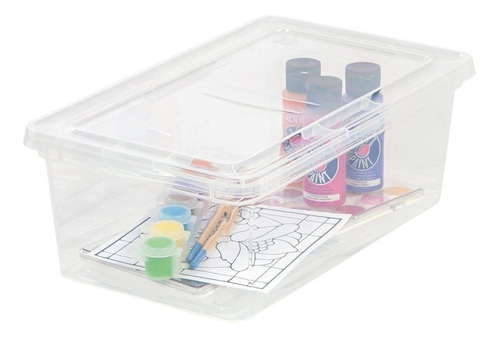 Organizador Multiuso 6 Lts Caja Plastico Tapa Star Zapatos