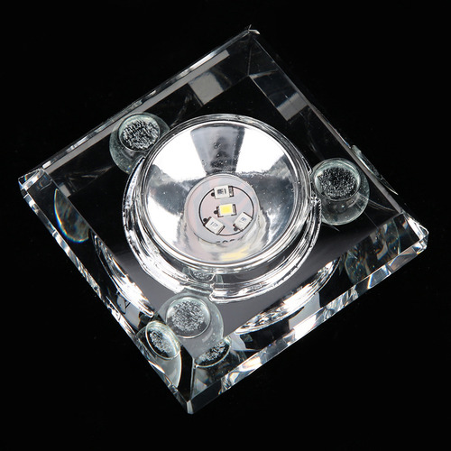 Soporte De Pantalla Led De Cristal 3d En Miniatura Con Base