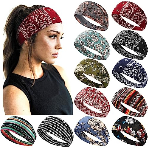 Aktvshow Boho Headbands For Women Short Hair Elastic Sxtlu