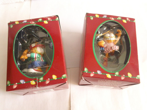 Figuras Navideñas Árbol De Garfield 2 Piezas