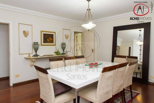 Imagem 16 de 30 de Cobertura Duplex Extraordinária À Venda Com 4 Suítes, 5 Salas, Piscina E Incrível Área Gourmet, 390 M² Por R$ 2.700.000 - Ponta Da Praia - Santos/sp - Co0095