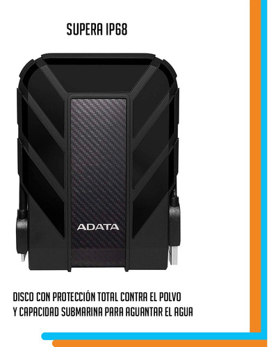 Disco duro externo Adata HD710 Pro AHD710P-4TU31 4TB negro