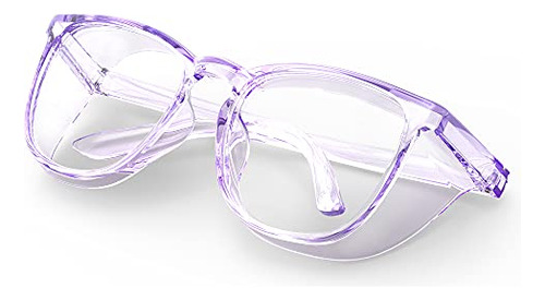 Protective Eyewear Stylish Safety Glasses, Clear Anti-fog An