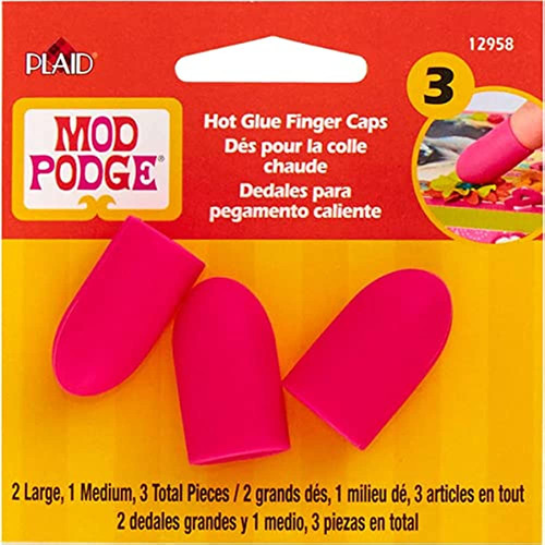 Mod Podge Hot Glue Gun Finger Caps, Multicolor