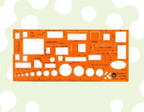 Imagen 2 de 2 de Plantilla Pizzini Muebles 2 - Art. 5810 - Escala 1:50