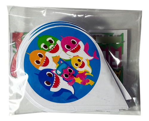 Artículos Para Fiestas Kit Fiesta Baby Shark Bebé Tiburón.